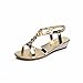 Womail Summer Atificial Diamond Weave Clip Toe Sandals Beach Shoes