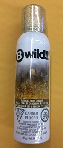 jerome russell B Wild Hair and Body Glitter, Gold/Silver, 3.5 Ounce