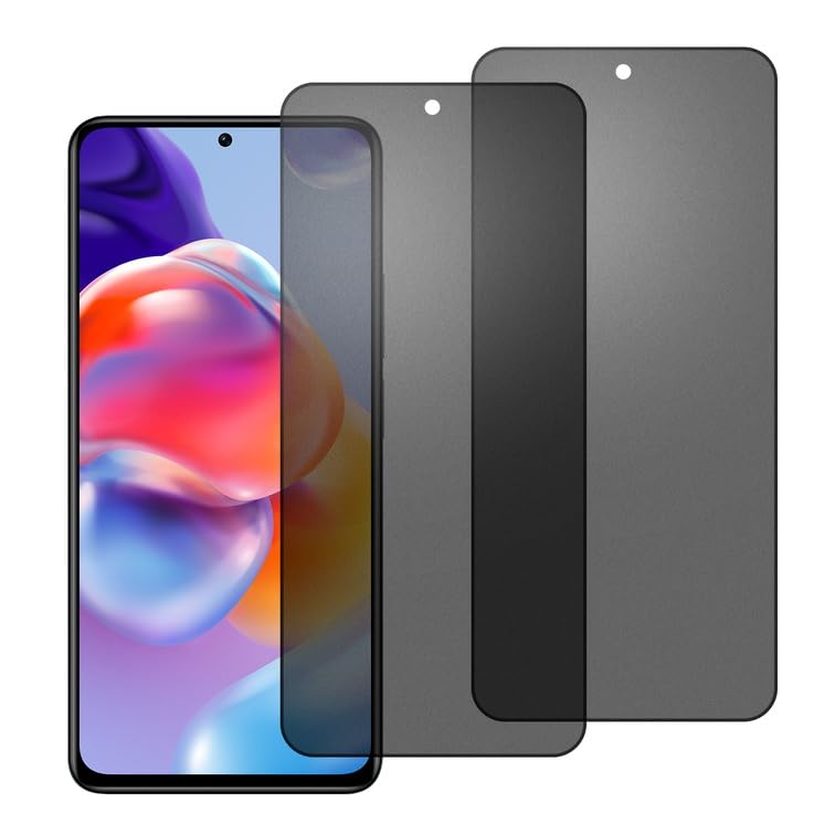 chejuza Ceramic Matte Privacy Film for Redmi Note 11 Pro + 5g [2 Pieces], Anti-Spy, Phone Screen Protector, Anti-Glare, Anti-fingerprint