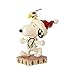 Enesco Peanuts by Jim Shore Snoopy with Jingle Bells Figurine, 6.25