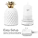 Design Accents Essential Oil Diffuser - Aromatherapy Ceramic Home Decor Cover Aroma Diffuser 100ml, White
