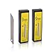 FOSHIO 100 Pack 9mm Art Knife Blade, 30 Degree High Hardness Carbon Steel Snap-Off Spare Blades, Changeable Auto Wrap Vinyl Cutter Craft Knife Sharp Blades primary