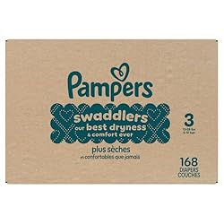 Pampers Baby Diapers - Swaddlers - Size 3, 168