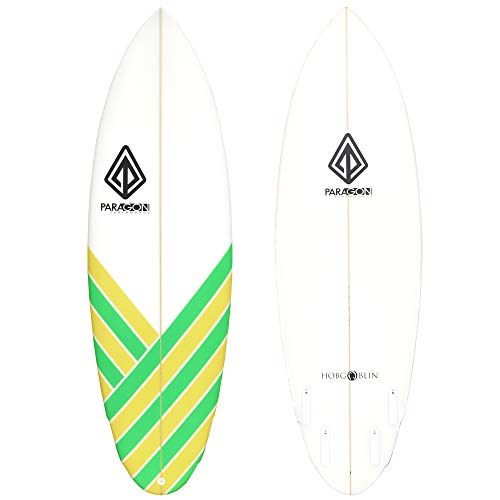 Paragon Surfboards High Performance Hobgoblin | Fast & Fun Shortboard Surf Board, Ideal for Intermediate to Advanced Surfers | 5'8" x 20.7" x 2.3" | Green/Yellow - Thumbnail 7