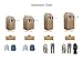 Tsing Garment Covers Fabric Hanging Clothes Storage Bag Large Organizer Garment Bags -Beige -L- 20''W 23''D 43''H