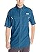 Columbia Men's Standard Low Drag Offshore Short Sleeve Shirt, Night Tide, Medium