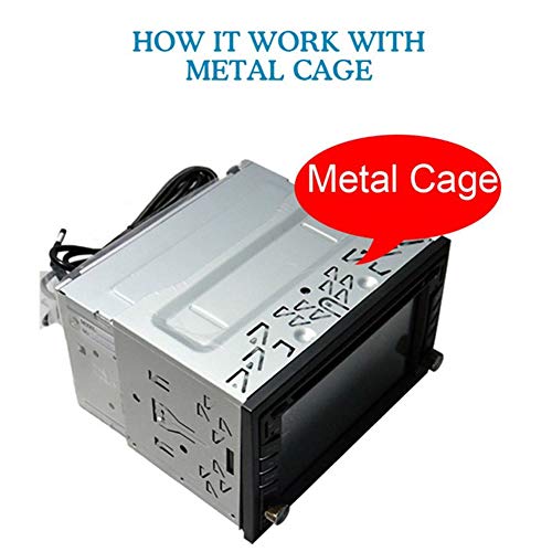 HsgbvictS Car DVD Player Frame Other Vehicle Parts Storage Rack 2Din Universal Car Stereo Radio DVD Player Mounting Frame Install Bezel Panel - Thumbnail 5