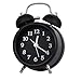 Alarm clock for bedrooms, [2018 Upgrade] 4.9’’ No Ticking Movement and Big Stereoscopic Digital Twin Bell Alarm Clock, Super Loud Alarm Clock for Heavy Sleepers