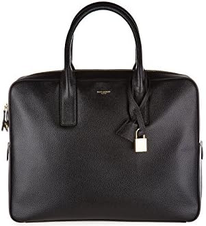 Saint Laurent Paris briefcase attaché case laptop pc bag leather museum line bla