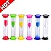 Sand Timer-Senbowe 6 Pack Colorful Sandglass Hourglass Sand Clock Timer/- 30sec/1min/2mins/3mins/5mins/10mins for Kids,Classroom, Kitchen,Games -Great Gift for Your Children