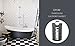 DOKEHOM 82L Large Laundry Basket, Collapsible Laundry Bag, Freestanding Tall Clothes Hamper, Foldable Washing Bin (Dark Grey)