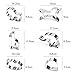 FASAKA Cookie Cutter Set for Kids - 6 Piece - Premium Animal ShapedCookie Cutter Set Stainless Steel Sandwich Cutter Set - Loin, Horseshoe, Elephant, Unicorn, Cloud and Heart