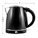 New House Kitchen Color Changing Electric Kettle with Rapid Boil Feature BPA Free Interior, Fast Heating Water Boiler, Auto-Shutoff, 1.7 Liter/1.8 Quart, Stainless Steel/Black/Red,