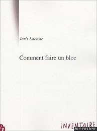 Comment faire un bloc