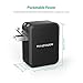 USB C Charger RAVPower 30W Travel Wall Charger Adapter with 5V/3A Type C and iSmart2.0, Compatible Nintendo, Google Pixel XL, Galaxy S9 S8 Note8, iPhone Xs XS Max XR X 8 7 Plus (Black)