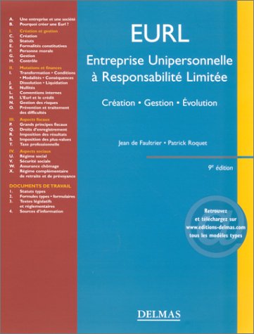 EURL, entreprise unipersonnelle à responsabilité limitée