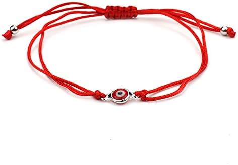 YouzhiWan007 Best Selling Thin Red Thread Evil Eye Charms Bracelet String Rope Braided Bangles Bracelets For Women Men Adjustable Length red