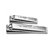 TOP TENG® Deluxe Brushed Stainless Steel Sharpest Nail Clippers Set in Gift Box | Fingernail + Toenail Clippers Set | Perfect Nail Cutter for Men & Women - Makes a Great Gift