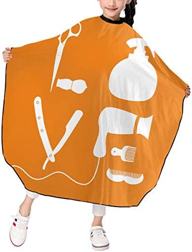 Children Kids Haircut Barber Cape Cover For Hair Cutting BARBER SALON HAIRDRESSER LOVE