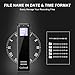 Multifunctional Digital Voice Activated Recorder, Guckmall 8GB 1536Kbps Sound Audio Recorder Dictaphone MP3 Player for Lecture Meeting Interviews, Dual Microphone, Rechargeable