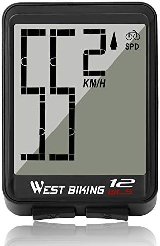 ICOCOPRO Bike Computer Big Digit Bike Speedometer Odometer Wireless Waterproof Cycling Computer with LCD Blacklight Display Automatic Wake-up & Multifunction