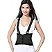 Lumbar Support Belt with Suspenders for Women - Black (Size XL)