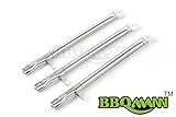 BBQMANN BG231(3-pack) Universal BBQ Gas Grill Replacement Straight Stainless Steel Burner for BBQ Pro, Kenmore Sears, Members Mark Part, Outdoor Gourmet, Lowes Model Grills