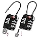 Small Combination Padlock - Travel TSA Lock - Cable Luggage Lock for Bag, Suitcase, Backpack (4Pack)