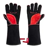 HereToGear Welding Gloves - 14 IN - Accessories for MIG and Stick Welders - Great for Animal Handling