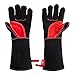 HereToGear Welding Gloves for Stick, MIG & TIG Welders! High Heat Resistant Accessories for Wood Burning Stove - Protection Gear for Fire Place or Firepit Use - Great Animals Handling Equipment - 14IN