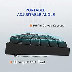 RK ROYAL KLUDGE RK987 Mechanical Keyboard 87 Keys