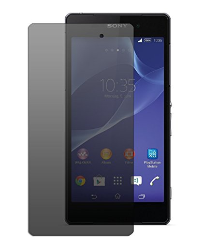Wunderglass - Sony Xperia Z2 Privacy Screen Protector Blinds 9H Tempered Glass Protector Screen Protector from toughened glass foil film - by OKCSÂ®
