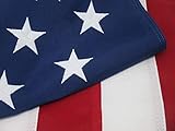 American Flag Heavy Duty Premium Commercial Grade 2 ply PolyMax Polyester The Best US Flag 100% Made in USA Tough Durable Fade Resistant All Weather Sewn Stripes Embroidered Stars (3 by 5 Foot)