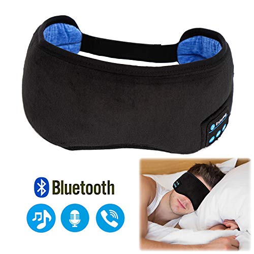 Sleep Headphones Bluetooth Eye Mask, Bluetooth Sleeping Eye Shades, Wellerly Bluetooth 5.0 Wireless Eye Cover Built-in Speakers Microphone Adjustable Washable Travel Headsets for Men and Women Sleep Headphones Bluetooth Eye Mask, Bluetooth Sleeping Eye Shades, Wellerly Bluetooth 5.0 Wireless Eye Cover Built-in Speakers Microphone Adjustable Washable Travel Headsets for Men and Women