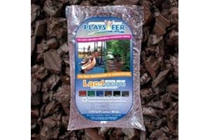 Playsafer Brown Rubber Mulch 77 Cu. Ft. - 2000 Lbs. Pallet - 50 Bags
