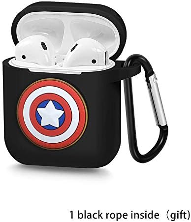 AirPods Case Protective Silicone Cover and Skin Compatible with Apple Airpods Charging Case (Captain America1)