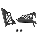 oEdRo Rest Foot Pegs Pedal Compatible for 2007-2018 Jeep Wrangler JK JKU Steel Foot Kick Pannel Jeep Wrangler Accessories - 1 Pair