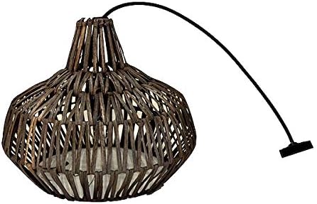 Amazon Co Jp ペンダントライト おしゃれ 間接照明 アジアン ウォーターヒヤシンスバウンペンダントランプ ダーク おしゃれ インテリア エスニック 天井照明 シーリングライト ホーム キッチン