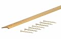 M-D Building Products 79038 Fluted 3/4-Inch by 36-Inch Vinyl Tile Edging, Satin Brass