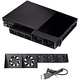PS4 Cooling Fan USB External Cooler 5 Fan Turbo Temperature Control Cooling Fans for Sony PlayStation 4 Console