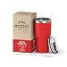 Arctic Tumblers Stainless Steel Camping & Travel Tumbler with Splash Proof Lid and Straw, Double Wall Vacuum Insulated, Premium Insulated Thermos - (Matte Red Powder Coat, 30 oz) primary