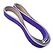 Sackorange 2 Inch x 72 Inch Metal Grinding Zirconia Sanding Belts - One Each of 40 80 100 and 120 Grits - Purple Regalite Resin Bond Cloth Sanding Belt, 4 Pack (2x72in)