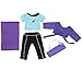 Dress Along Dolly Gymnastics Outfit (Yoga) for American Girl Dolls: Includes Yoga Mat, Carrying Case, Leggings and Shirt