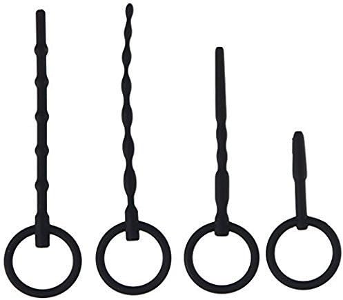 Dreamhomead 4 Pcs Set Silicone Plug Beads Urethral Sounds with Different Size