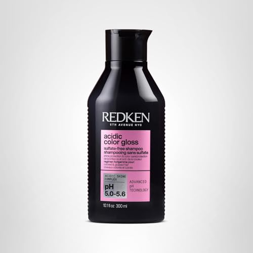 REDKEN ACIDIC COLOR GLOSS SULFATE-FREE SHAMPOO – PROTECTS VIBRANCY, SALON-GRADE HAIR SHINE, FOR COLOR-TREATED HAIR, 10.1 FL OZ