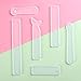 Whaline 6 Pieces Silicone Bookmark Mold DIY Transparent Resin Casting Jewelry Cat Mermaid Mould Craft Making with 12 Pieces Different Color Handmade Silky Tassels