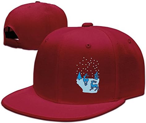 Reindeer Christmas Baseball Cap For Men And Women.Cool Sporting Hat With Adjustable Velcro Backclosure.Top Quality,100% Polyester Sports Caps.Perfect For Running,Workouts And Outdoor Activities