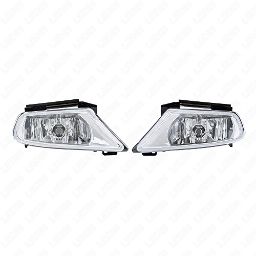 LEDIN 2005-2007 Honda Odyssey Clear Lens Front Bumper Fog Driving Light Assembly w/Switch w/Bulbs
