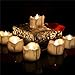 12pcs Warm White Flickering Tea Lights Battery Operated, Flameless Led Tealight Candles for Wedding Holiday Centerpiece Reception