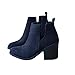 Ankle Boots for Women Booties Heels Black leather Fall Ladies Pointed Toe